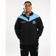 Cronulla Sharks 2024 NRL Classic Players Puffer Jacket Sizes S-7XL!