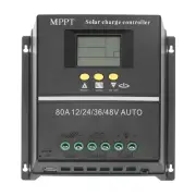 MPPT Solar Charge Controller, 80A Solar Panel Charger 12V 24V 36V 48V Auto