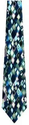 Men's Jerry Garcia Necktie Green Navy Aqua Collector's Edition