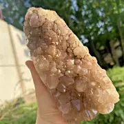 1475g Natural amethyst obelisk quartz crystal cluster tower point healing gift