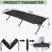 Compact Folding Camping Bed Outdoor Portable Military Cot Sleeping Hiking Travel