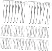 Ipetboom 10pcs Stainless Steel Hair Comb Comb French Hair Clip Stainless Steel White