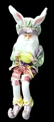 CYNTHIA ROWLEY "EASTER BUNNY" SANTA ELF MOVEABLE 16" NEW CONDITION!