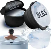 2Pack Extra Large Ice Block Molds,16Lbs Reusable Giant Ice Cube Bricks Maker Mol