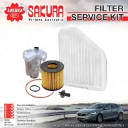 Sakura Oil Air Fuel Filter Service Kit for Toyota Aurion GSV40R 10/2006-04/2012