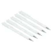 Black Gel Pens,20Pcs Fine Point Clear Rod With White Soft Grip,0.5mm Roller Ball