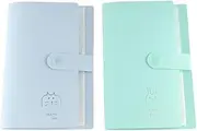 2Pcs Mini Photo Album Photocard Collect Book Portable Cash Holders, Bill Holders for Paper Folding Money Bills Stamps Collection