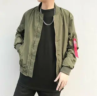 FINDSENSE Z1 韓國 時尚 潮 男 軍綠 黑色 夾克外套 棒球服 風衣外套