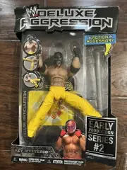WWE Deluxe Aggression Rey Mysterio Figure Early Production Series #2 Jakks