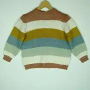 Ghanda Girls Jumper Milly Harmony Stripe Knit Size 5-6 NEW RRP $44.95