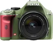 PENTAX DSLR K-x Lens Kit Olive/Red 019