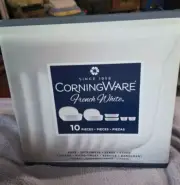 CorningWare French White 10-piece Casserole & Bakeware Set -- New/Never Opened