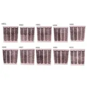 Russian Volume Strip Lashes Natural Wispy D Curly False Eyelashes Like Extension