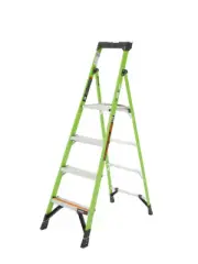 Little Giant Tuff-N-Lite Lightweight Fibreglass Platform Ladder 4 Steps 1.15m
