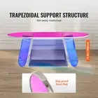 Colorful Iridescent Acrylic Coffee Table 138 Inch High Side Table for Living