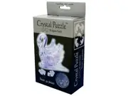 3D Clear Swan Crystal Puzzle