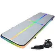 Gymnastics Tumbling Exercise Mat Inflatable Mattress With Electric Air Pump 4M