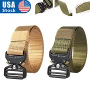 MEN Casual Military Tactical Army Adjustable Quick Release Belts US Stock