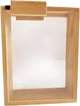 Acunny Rice Container, Acrylic Wood Grain Organiser, Clear Moisture-resistant Storage Box with Sliding Lid for Cereals, Cereals, Snacks and Dry Goods