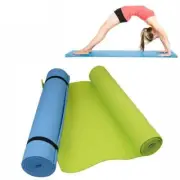 Yoga Mat for Exercise and Pilates - 6 MM Thick EVA Comfort Foam Roll up Mat