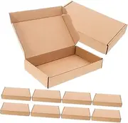 BESTOYARD 10pcs Kraft Paper Mailing Boxes for Small Business Sturdy Shipping Boxes with Versatile Design for Product Packaging and Storage