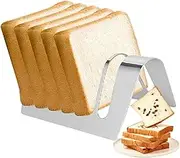Bread Slice Rack | 4 Or 6 Slots Slice Rack Holder Loaf Stand Organizer - Rectangle Non-Stick Rack Food Cooling Racks for Cutting Board Pochy