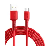 Centaurus 3A Micro USB Fast Charging Data Cable Phone Charger Cord Wire for Android-Red