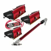 LEVEL5 Drywall Tools - 7" 10" 12" MEGA Drywall Flat Box Gen2 + 40-62" Ext Handle
