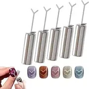 Heart Magnet for Cat Eye Gel Polish, 5-Pack Magnetic Nail Art Tools with Y Guide for DIY Heart and Cat Eye Designs, High Quality Nail Art Kit (5pcs)