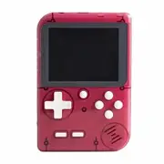Retro Mini Game Machine with 400 Classical FC Games Handheld Game Console 2.8-Inch Color Screen Support for TV Output (Red)