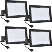 4Pack-60W 6600LM Super Bright LED Flood Light with Excellent Color Restore Abili
