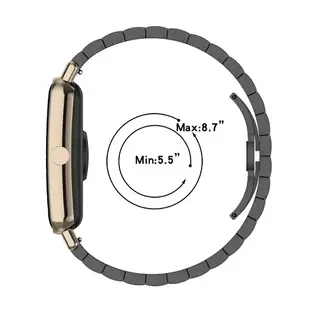【一珠竹節鋼錶帶】華米 Amazfit GTR 2e 通用 共用 錶帶寬度 22mm 智慧手錶運動時尚透氣防水