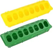 FONDOTIN 2pcs Pigeon Feeding Dish Trough for Bird Feeder Baffle Birdfeeder Chicken Feeder Pigeon Supply Feeder Pigeon Trough Cockatiel Bird Cage Poultry Feed Trough Finch Pet