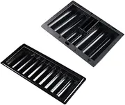 2pcs Chip Tray Black Jack Table Craps Tables Desk Tray Craps Felt Chip Holder Shoe Chip Container Chip Rack Poker Chip Case Table Chips Tray Texas Desktop Plastic