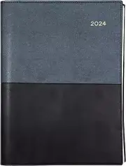 Vanessa 2024 Diary - Week to View, Size Quarto, Black