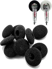 FAAEAL 15 Pairs Soft Foam Earbuds Headphone Earpads Ear Bud Pad Cushion Replacement Sponge Covers Compatible with AirPods iPod iPhone Itouch Ipad Headsets/FAAEAL in Ear Earphones (Black)