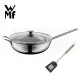 德國WMF 不鏽鋼單手中式炒鍋 30cm (含蓋)+德國WMF Profi Plus 瀝油鍋鏟