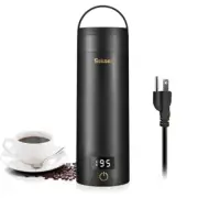 Travel Electric Tea Kettle Portable Small Mini Coffee Kettle, with Black Gold