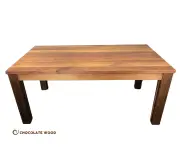 DULWHICH CUSOM MADE SIDE EXTENSION BLACKWOOD DINING TABLE