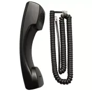 POLYCOM SOUNDPOINT IP PHONE HANDSET RECEIVER w/ CORD VoIP CHARCOAL BLACK NEW
