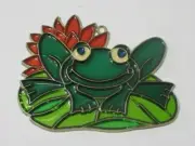 FROG WITH RED FLOWER SUNCATCHER (ANIMAL SUNCATCHERS)