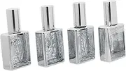 NOLITOY 4pcs Small Glass Perfume Spray Bottles 15ml Portable Leakproof for Cosmetics Skin Care