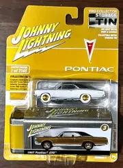 2023 JOHNNY LIGHTNING TIN STORAGE WHITE LIGHTNING CHASE-1967 PONTIAC GTO