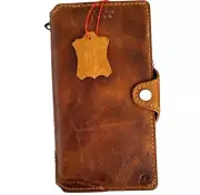 Genuine Leather case for Iphone 14 13 12 15 16 Pro Max Wallet Book 8 Plus 16e