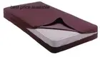 16'' High egyptian cotton king Pale Violet mattress cover / protector
