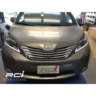 台灣 SONAR 製 TOYOTA SIENNA 11-14年 LED DRL 魚眼大燈組