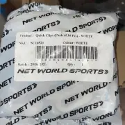 Net World Sports Quick Clips SC16527- White (30 Pc)