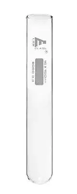 Eisco Labs 20ml Test Tubes, White Printed Specifications, Rimless - 48 Pack