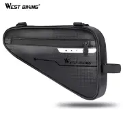 WEST BIKING Waterproof Bicycle Frame Bag Reflective Cycling Bike Triangle Bag 3L