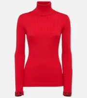 [Goldbergh] Goldbergh Mira ribbed-knit turtleneck sweater UK 6 red